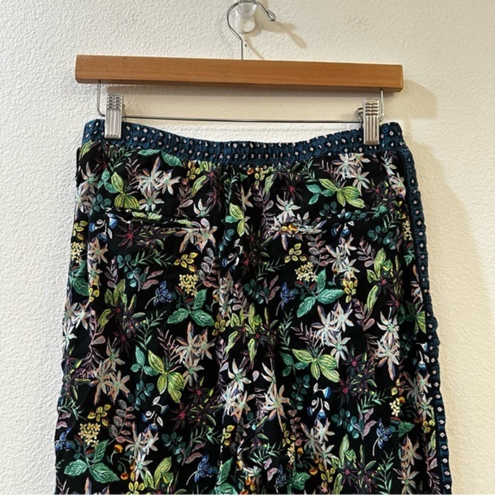 Anthropologie ett:twa Women's Rousseau Wide Leg Floral Crop Pants Size Small - Picture 7 of 10